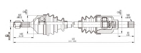 OPEN PARTS DRS6336.00