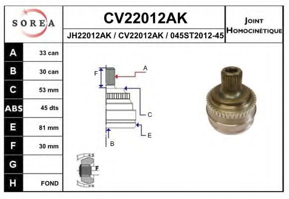 EAI CV22012AK