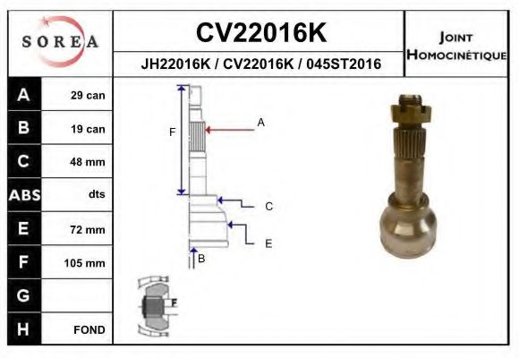 EAI CV22016K