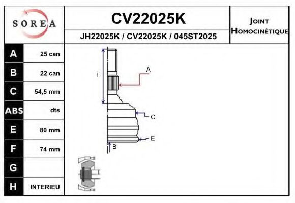 EAI CV22025K