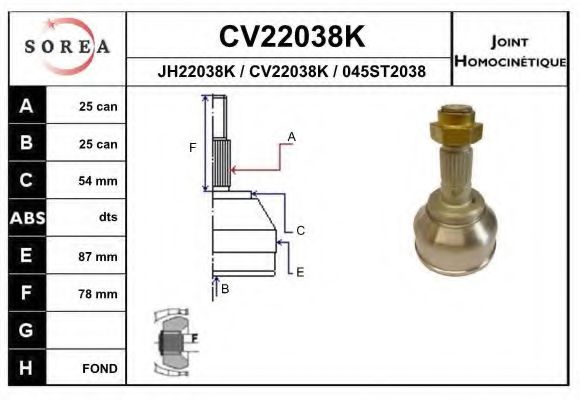 EAI CV22038K