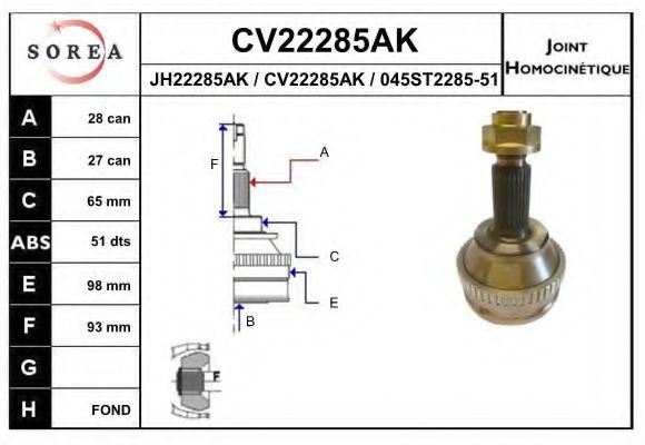 EAI CV22285AK