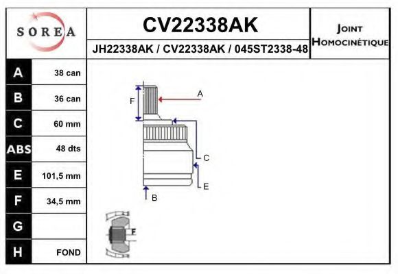 EAI CV22338AK