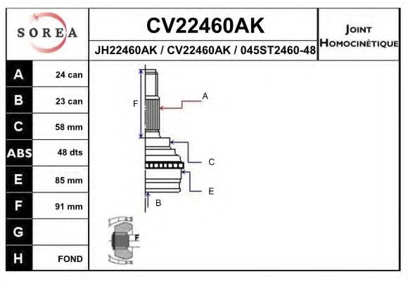 EAI CV22460AK