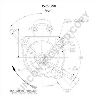 Стартер PRESTOLITE ELECTRIC 35263290 Стартер PRESTOLITE ELECTRIC 35263290