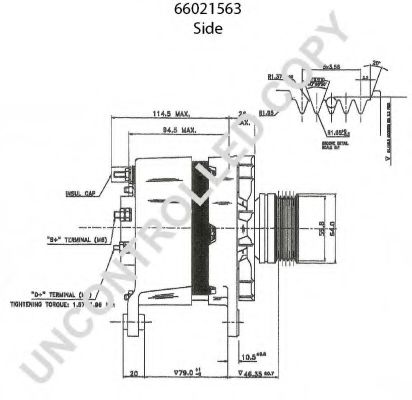 Генератор PRESTOLITE ELECTRIC 66021563 Генератор PRESTOLITE ELECTRIC 66021563
