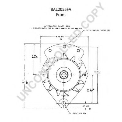 Генератор PRESTOLITE ELECTRIC 8AL2055FA Генератор PRESTOLITE ELECTRIC 8AL2055FA
