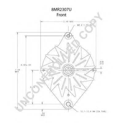 Генератор PRESTOLITE ELECTRIC 8MR2307U Генератор PRESTOLITE ELECTRIC 8MR2307U