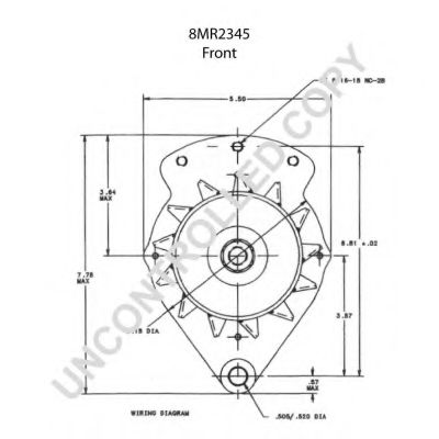 Генератор PRESTOLITE ELECTRIC 8MR2345 Генератор PRESTOLITE ELECTRIC 8MR2345