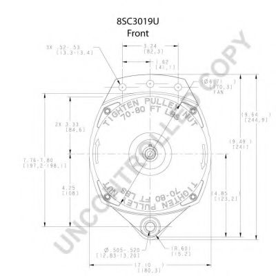 Генератор PRESTOLITE ELECTRIC 8SC3019U Генератор PRESTOLITE ELECTRIC 8SC3019U