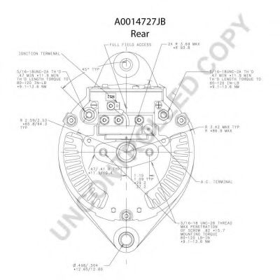 Генератор PRESTOLITE ELECTRIC A0014727JB Генератор PRESTOLITE ELECTRIC A0014727JB