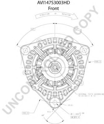 Генератор PRESTOLITE ELECTRIC AVI147S3003HD Генератор PRESTOLITE ELECTRIC AVI147S3003HD