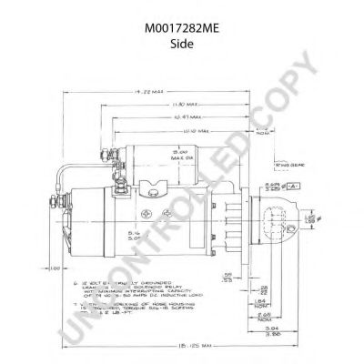 PRESTOLITE ELECTRIC M0017282ME PRESTOLITE ELECTRIC M0017282ME