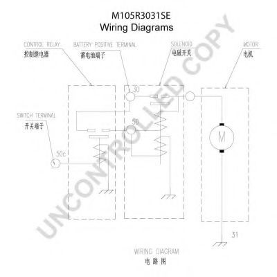 PRESTOLITE ELECTRIC M105R3031SE