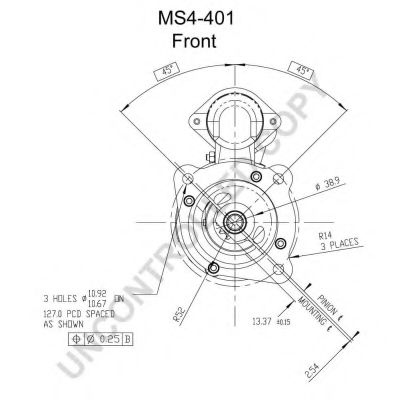 Стартер PRESTOLITE ELECTRIC MS4-401 Стартер PRESTOLITE ELECTRIC MS4-401