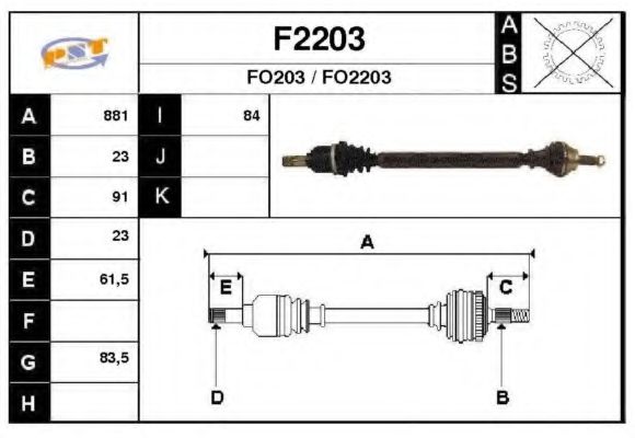 SNRA F2203