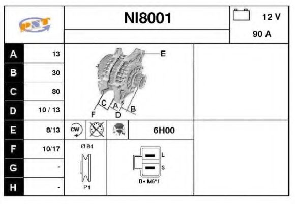 SNRA NI8001