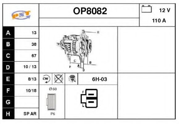 SNRA OP8082