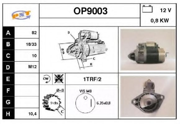 SNRA OP9003