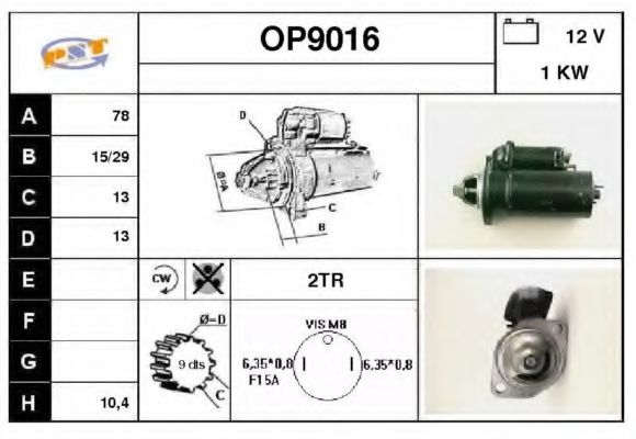 SNRA OP9016