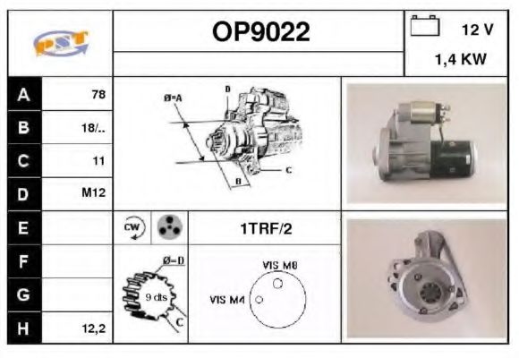 SNRA OP9022