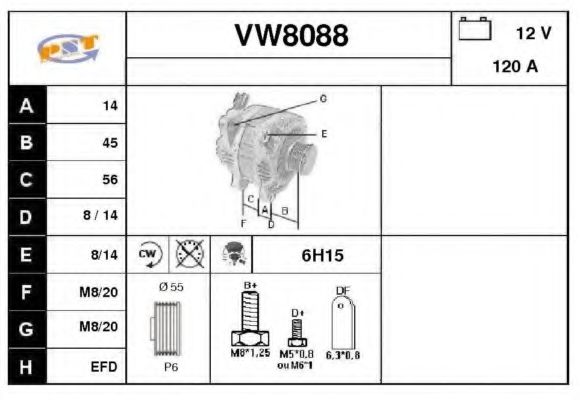 SNRA VW8088