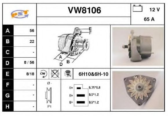 SNRA VW8106 SNRA VW8106