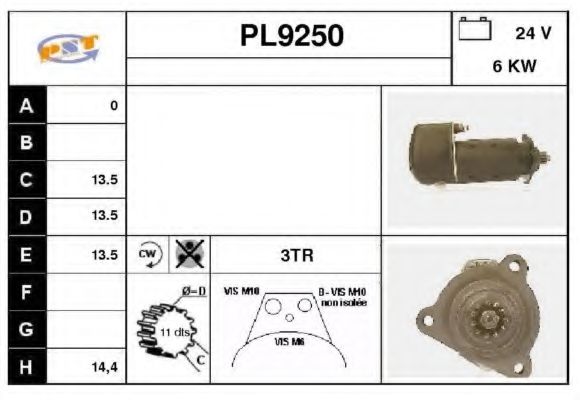 SNRA PL9250 SNRA PL9250