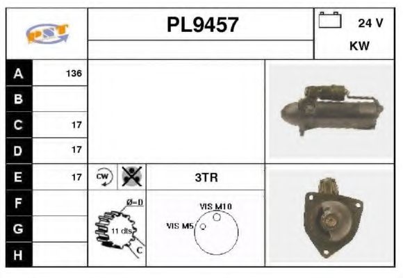 SNRA PL9457 SNRA PL9457