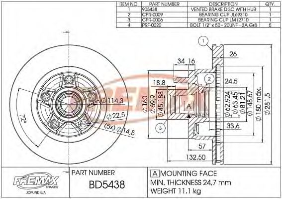 FREMAX BD-5438