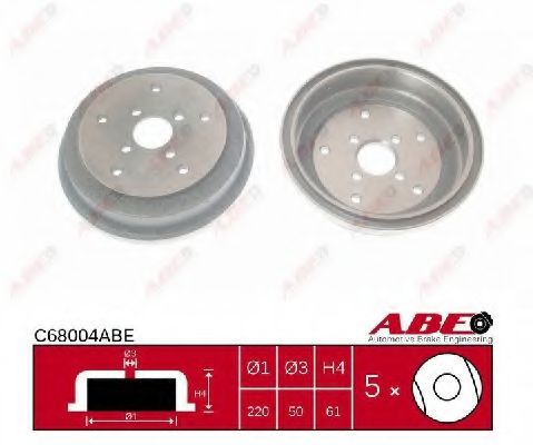 Тормозной барабан ABE C68004ABE Тормозной барабан ABE C68004ABE