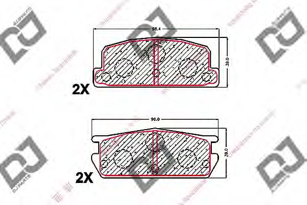 DJ PARTS BP1658 DJ PARTS BP1658