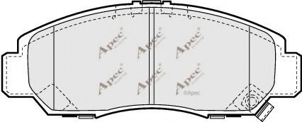 APEC braking PAD1187 APEC braking PAD1187