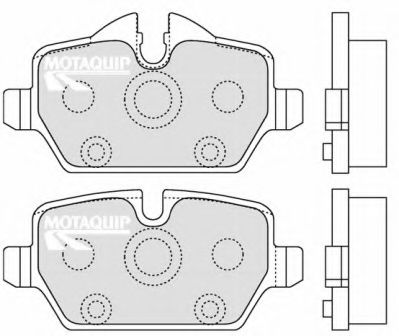 Комплект тормозных колодок, дисковый тормоз MOTAQUIP LVXL1278 Комплект тормозных колодок, дисковый тормоз MOTAQUIP LVXL1278