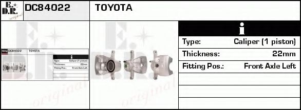 Тормозной суппорт EDR DC84022 Тормозной суппорт EDR DC84022