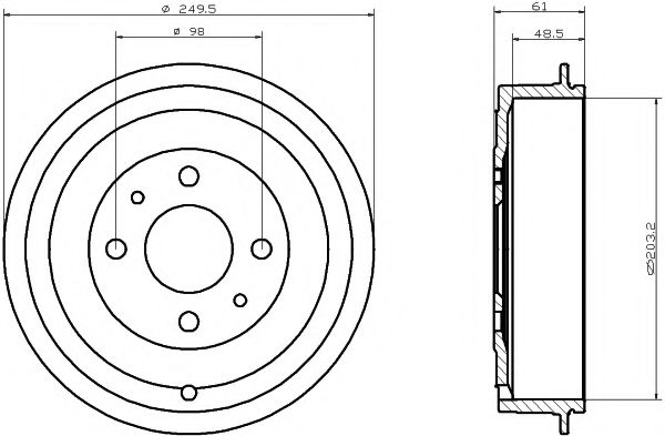 HELLA PAGID 8DT 355 300-301 HELLA PAGID 8DT 355 300-301