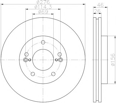 HELLA PAGID 8DD 355 115-091 HELLA PAGID 8DD 355 115-091