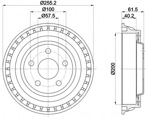 HELLA PAGID 8DT 355 302-701 HELLA PAGID 8DT 355 302-701