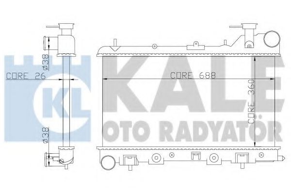 KALE OTO RADYATÖR 364800