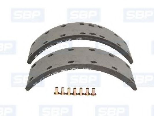 Комплект тормозных башмаков, барабанные тормоза SBP 07-L17974-N10 Комплект тормозных башмаков, барабанные тормоза SBP 07-L17974-N10