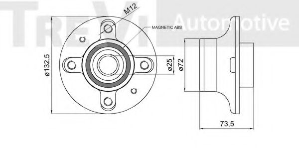 TREVI AUTOMOTIVE WB1654