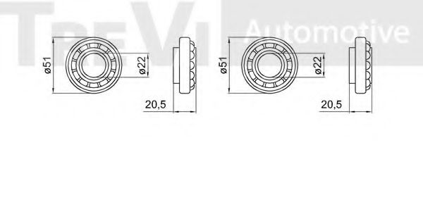 TREVI AUTOMOTIVE WB1943 TREVI AUTOMOTIVE WB1943