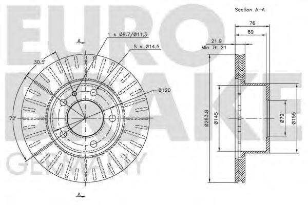 EUROBRAKE 5815201513