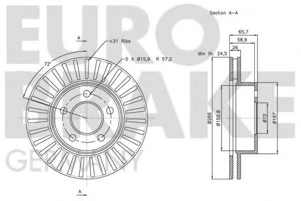 EUROBRAKE 5815202565