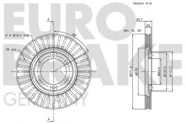 EUROBRAKE 5815203226