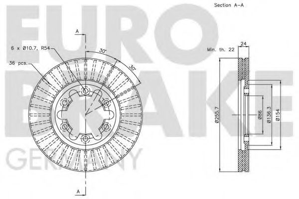 EUROBRAKE 5815203255