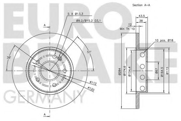 EUROBRAKE 5815203316