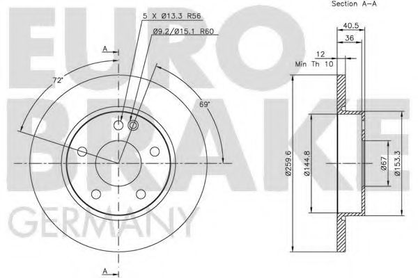 EUROBRAKE 5815203345