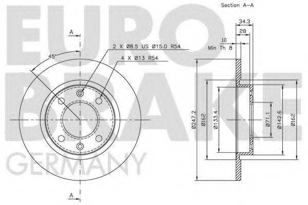 EUROBRAKE 5815203716