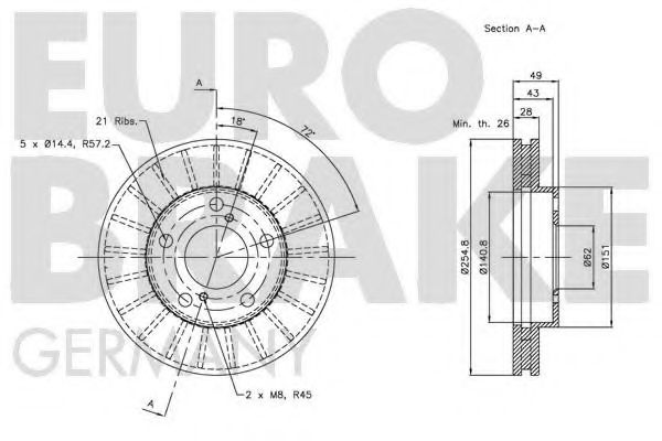 EUROBRAKE 5815204547